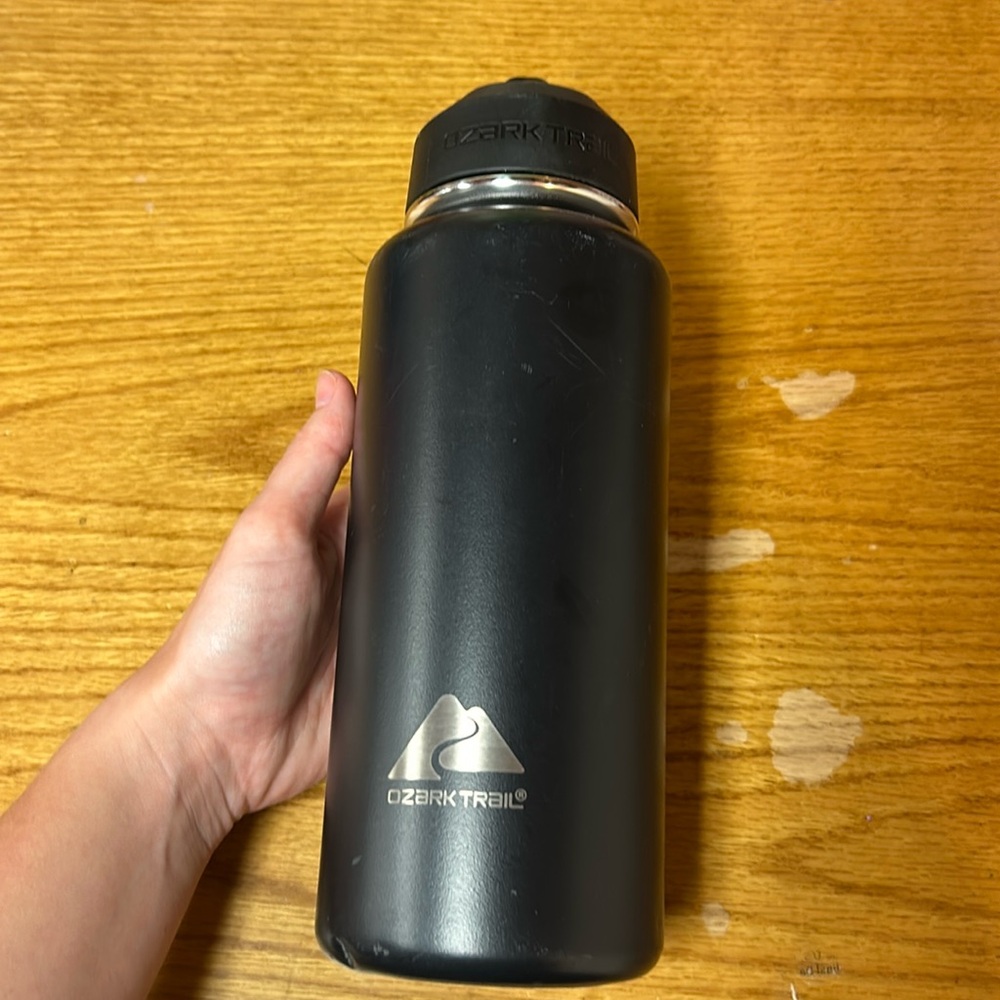 Ozark Trail brand double walled stainless steel water bottle